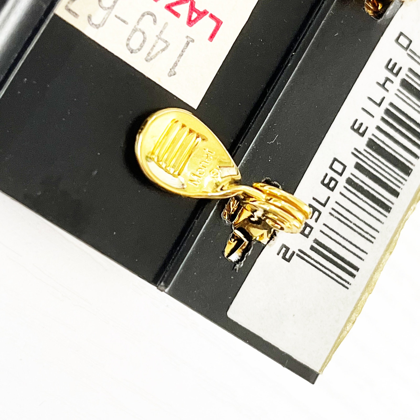 Monet Vintage Gold Knot Clip Earrings Deadstock — image 5 of 5